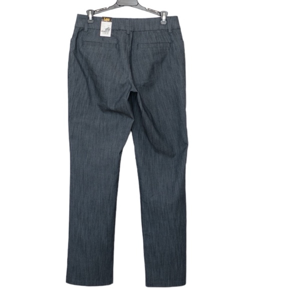 NWT Lee Secretly Shapes Regular Straight Le Mid Rise Pants Size 8 Medium - Picture 2 of 7